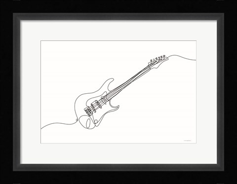 Framed Sound Wave 1 Print