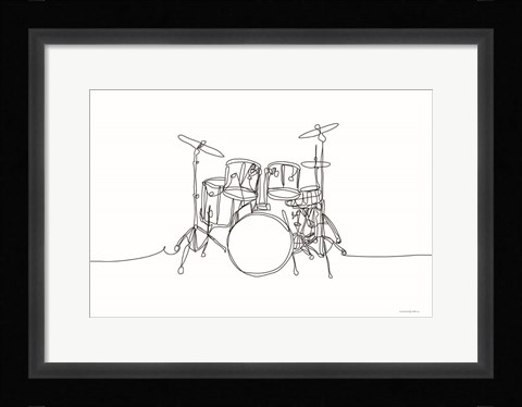 Framed Sound Wave 3 Print