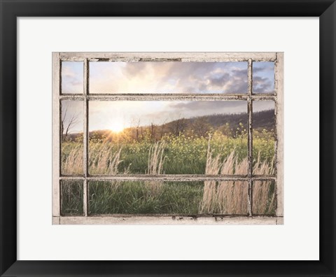 Framed Country Sunset Print