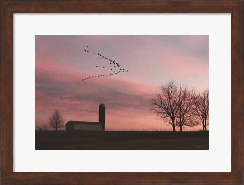Framed Spring Migration of Snow Geese Print