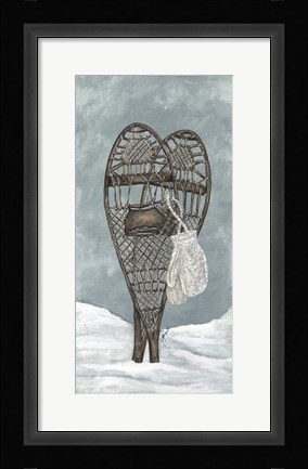 Framed Snowshoe Study Print