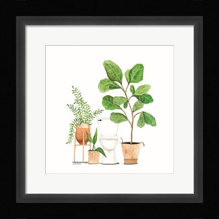 Framed Spa Day Bathroom Art Print