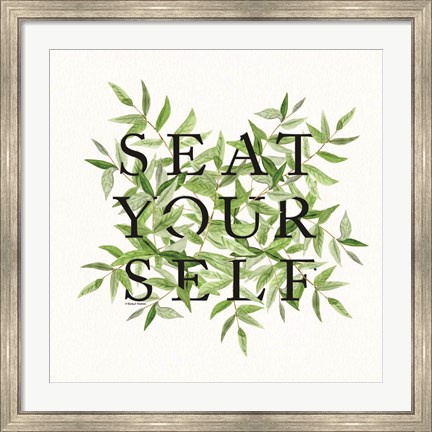 Framed Seat Yourself Print