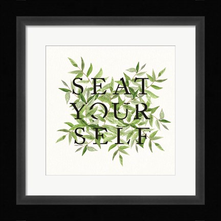 Framed Seat Yourself Print