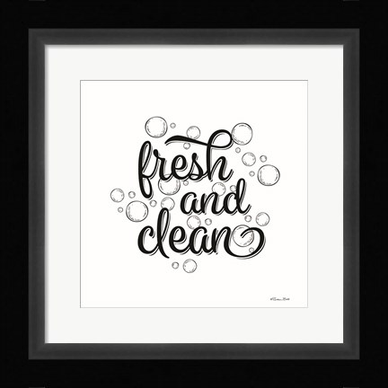 Framed Fresh and Clean Bubbles Print