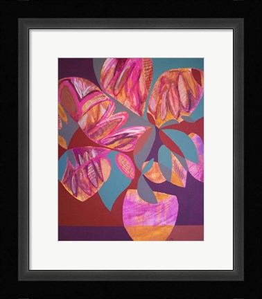 Framed Pink Flowers Print