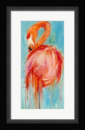 Framed Flamingo Pose Print