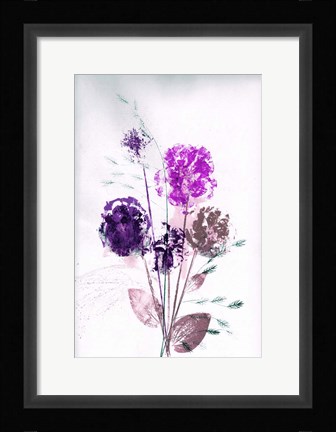 Framed Bouquet Violet Print