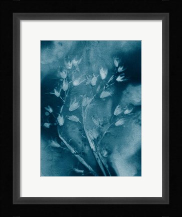 Framed Dropping Star Blue Print