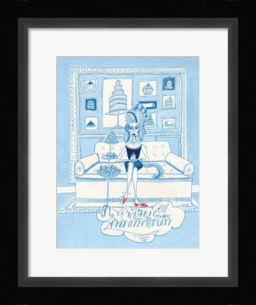 Framed Marie Antoinmutt Print