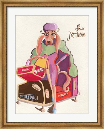 Framed Miss Jet Setter Print