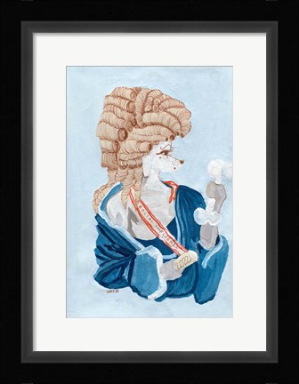Framed Parisien Poodle Print