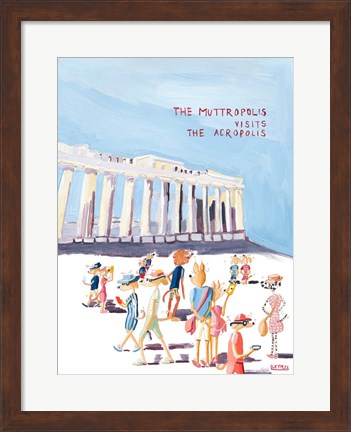 Framed Muttropolis Vists The Acropolis Print