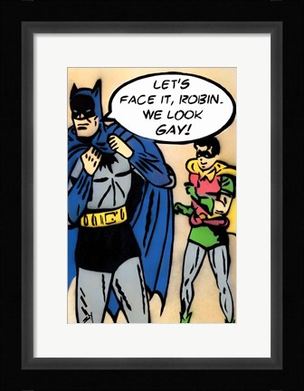 Framed Bat Gay Print