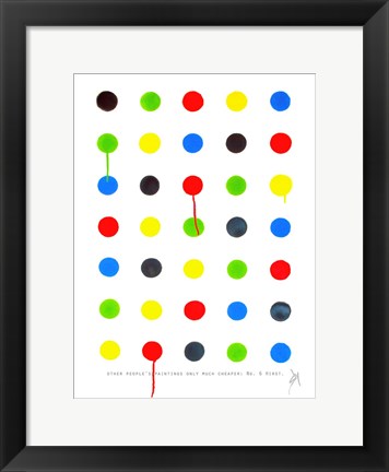 Framed Other People's Paintings Only Much Cheaper: No. 6 Hirst. Print