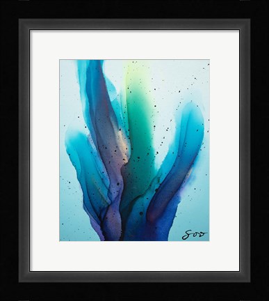 Framed Blue Romance Print
