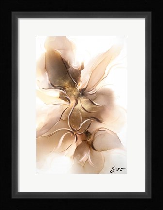 Framed Golden Orchid Print