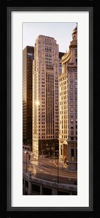 Framed Skyscrapers in a city, Chicago Print