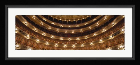 Framed Colon Theater, Buenos Aires, Argentina Print