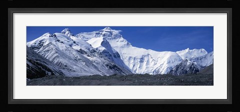 Framed Mountains, Panoramic Landscape, Mount Everest, Tibet Print