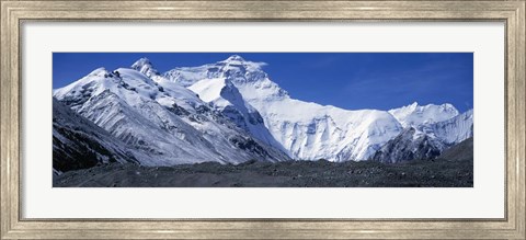Framed Mountains, Panoramic Landscape, Mount Everest, Tibet Print