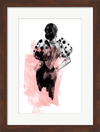 Framed Figure Pink Print