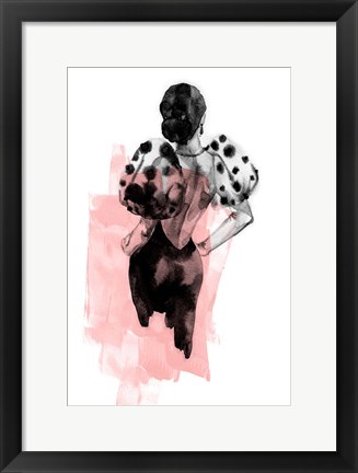 Framed Figure Pink Print