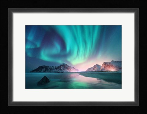 Framed Northern Lights Print