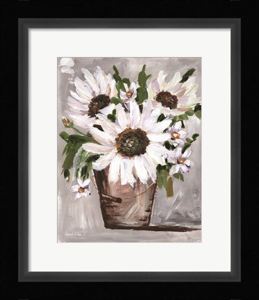 Framed Farmgirl Flowers Print