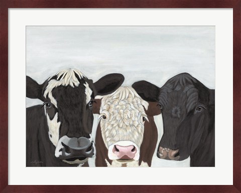 Framed Herd Meeting Print