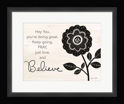 Framed Hey You Print