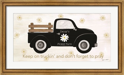 Framed Keep On Truckin&#39; Print
