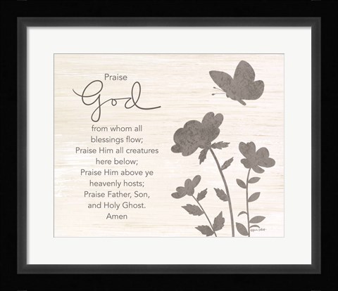 Framed Praise God Print