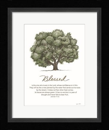Framed Blessed Print