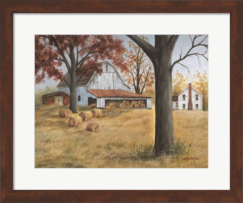 Framed Last Hay Harvest Print