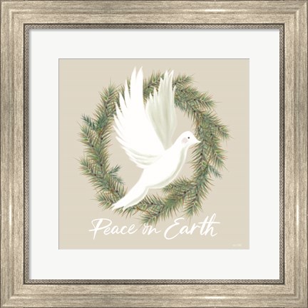 Framed Peace on Earth Dove Print