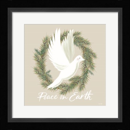 Framed Peace on Earth Dove Print