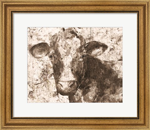 Framed Mable the Cow Print