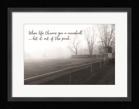 Framed Curveball Print