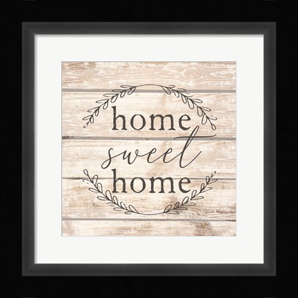 Framed Home Sweet Home Print