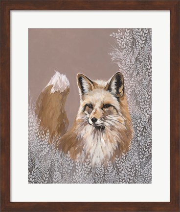 Framed Fraser the Winter Fox Print