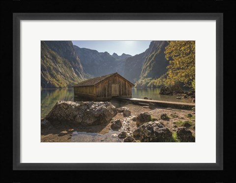 Framed Water Walkway Print