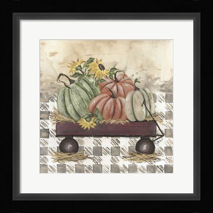 Framed Fall Wagon Print