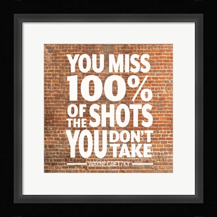 Framed Take Chances Print