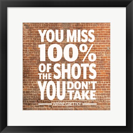 Framed Take Chances Print