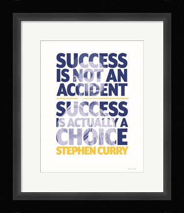 Framed Steph Curry - Success Print