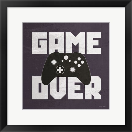 Framed Game Over Print