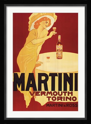 Framed Martini Rossi - Torino Print