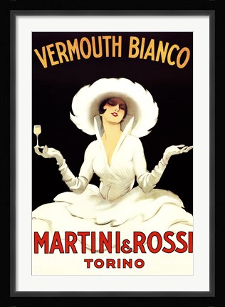 Framed Martini Rossi Print