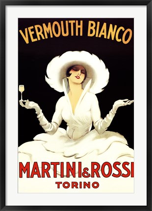 Framed Martini Rossi Print